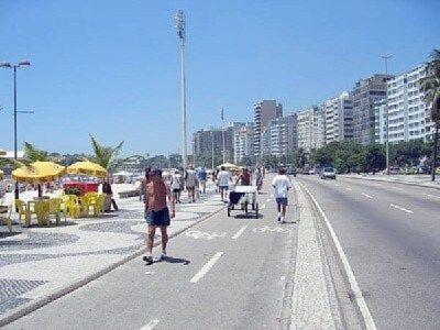 Vista Lateral Praia De Copacabana Río de Janeiro Exterior foto